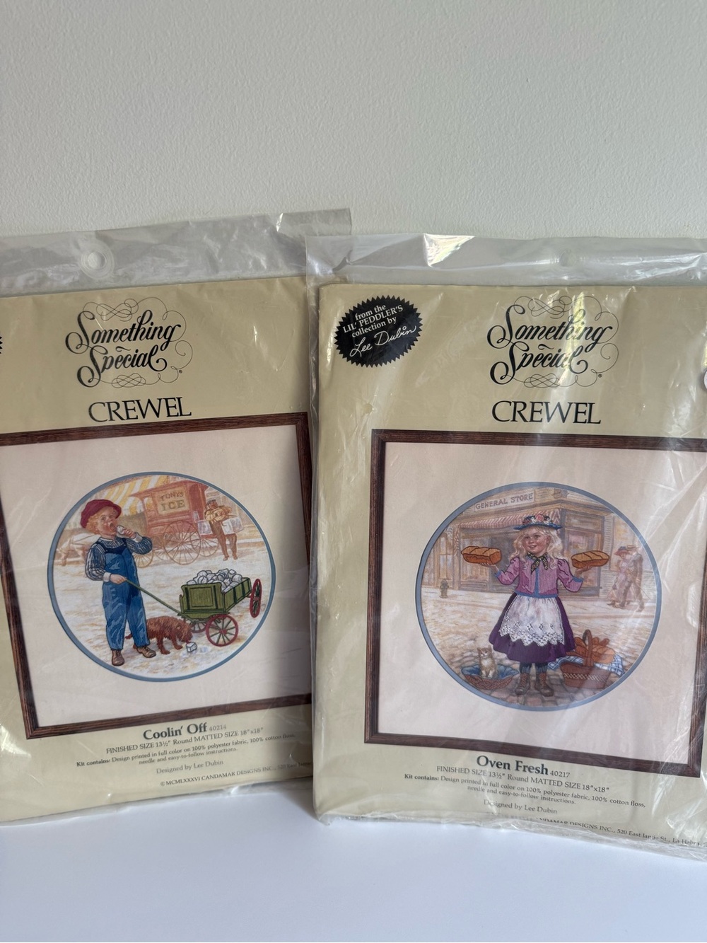 CREWEL Kits by Something Special Coolin' Off and Oven Fresh